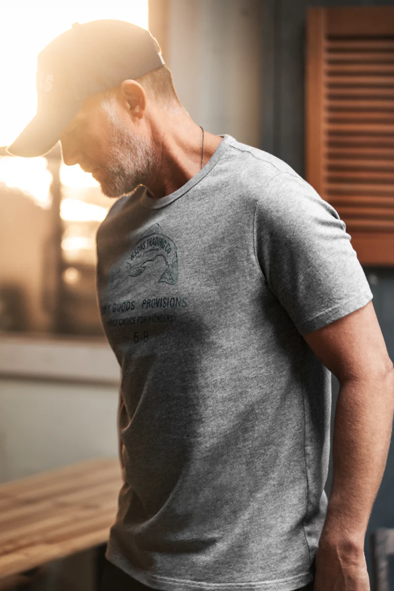 Provisions T-Shirt Grey Marl - Image 3