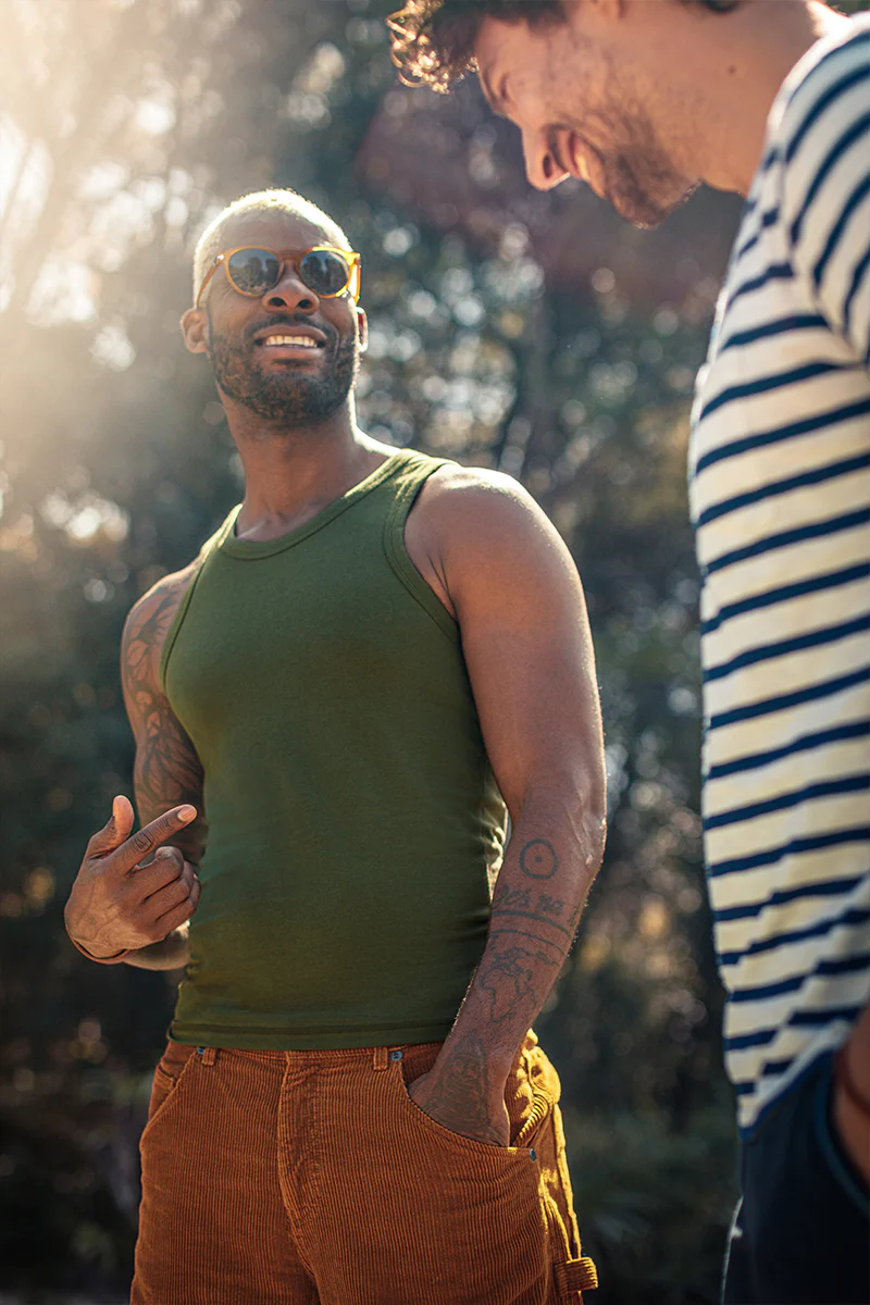 &SONS Essentials Vest Army Green - Image 3